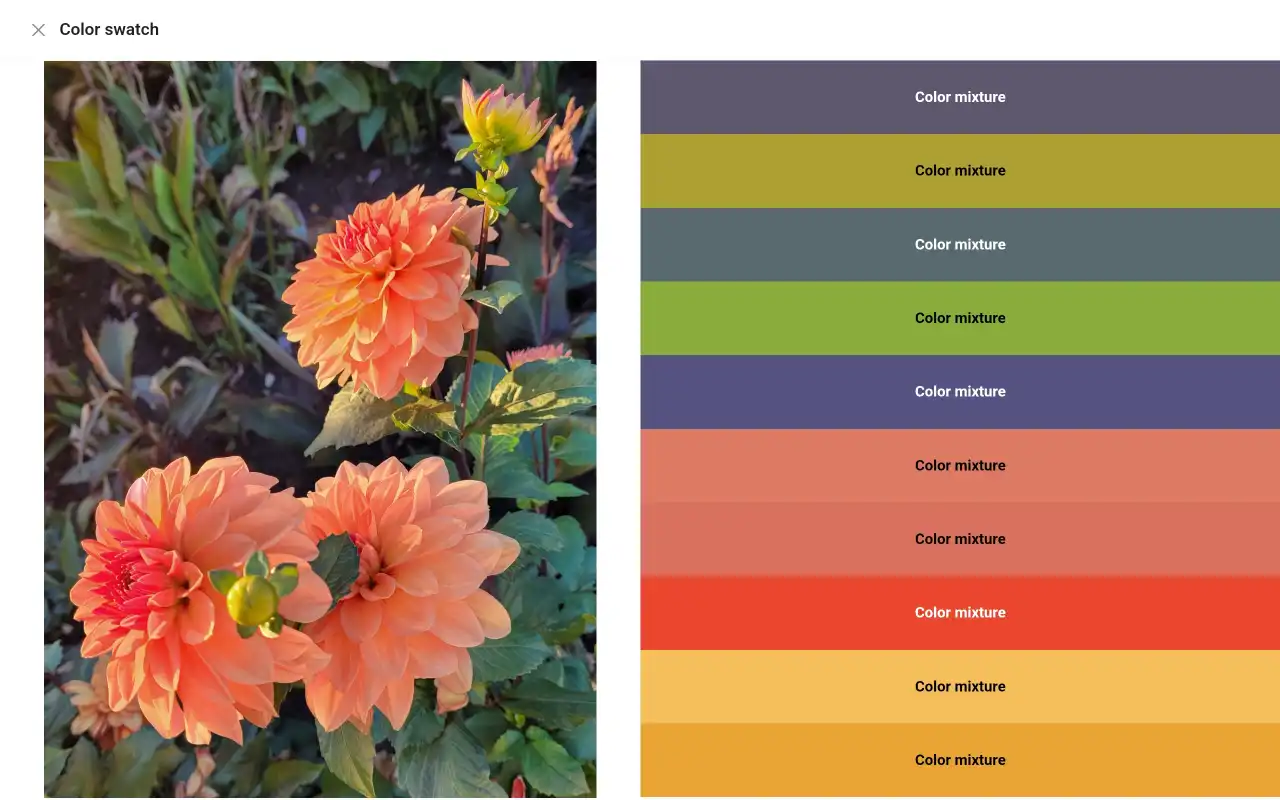 ArtistAssistApp: color swatch mode