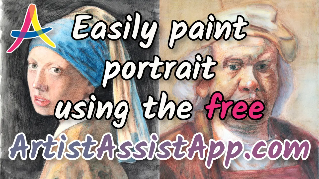 Paint Realistic Portrait with Just 12 Colors Using ArtistAssistApp