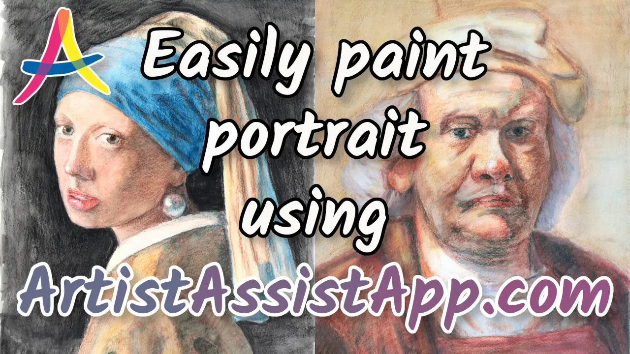 Paint Realistic Portrait with Just 12 Colors Using ArtistAssistApp