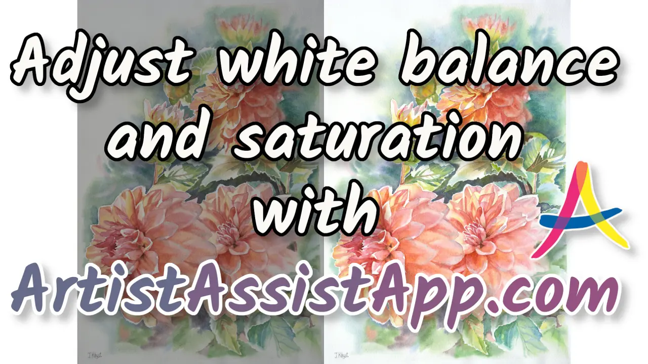 Adjust White Balance and Saturation in ArtistAssistApp